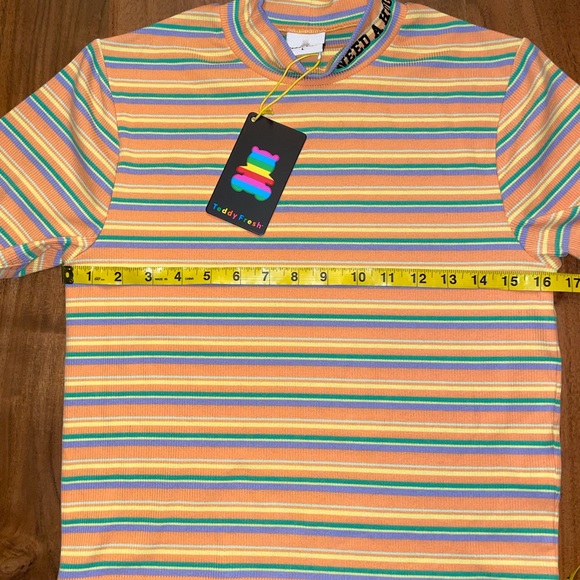 Teddy Fresh WOMEN'S RIB MOCKNECK ORANGE NWT - Picture 10 of 13